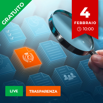 Webinar live gratuito: verso una nuova Trasparenza